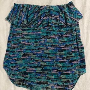 Like new! 100% silk Ruffle top tube top!